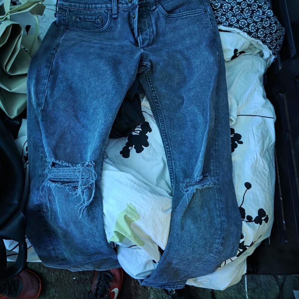 Rag And Bone Distressed Blue Jeans